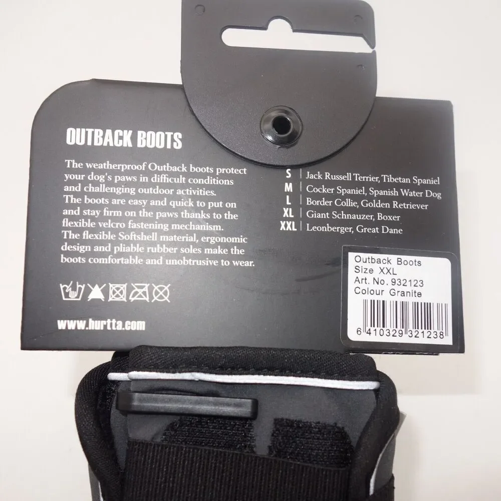 NEW HURTTA Outback Non Slip All Weather Dog Boots Shoes Size XXL